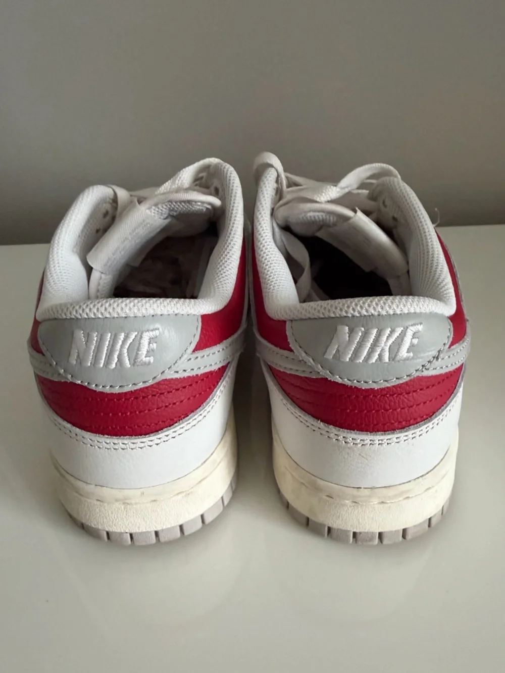 Nike Dunk LowHJ9093-030 Ivory Ultraman Phantom GymRed Leather Men Sneaker Sz9.30